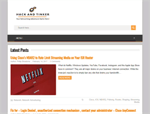 Tablet Screenshot of hackandtinker.net